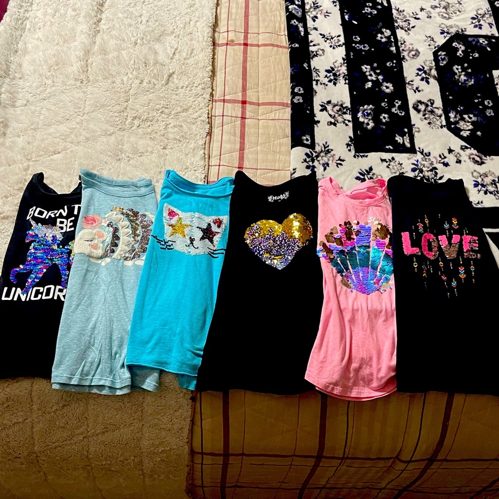 Bling flippy shirts